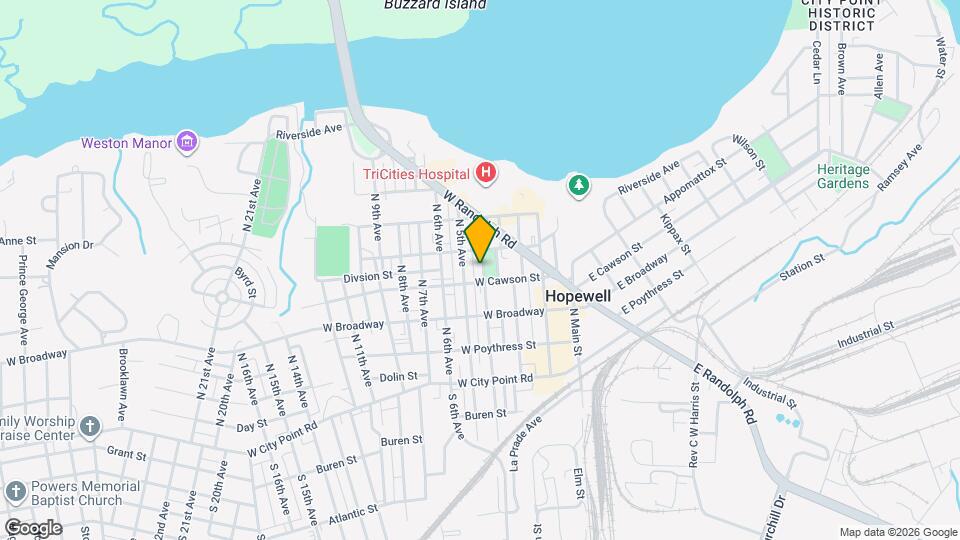 404 N 4th Ave Map and Location Details