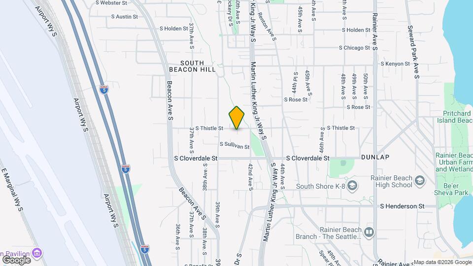 3935 S Thistle St Map and Location Details