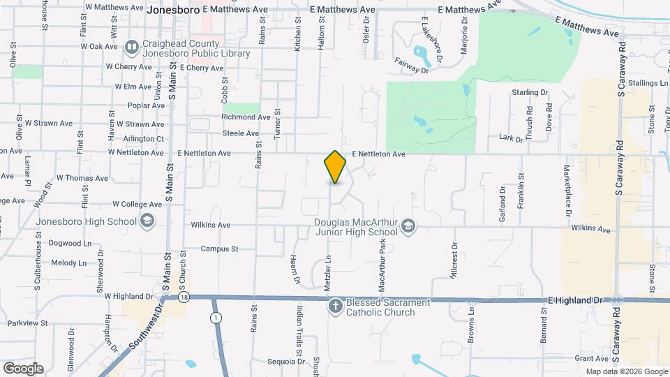 1504 Metzler Ln Map and Location Details