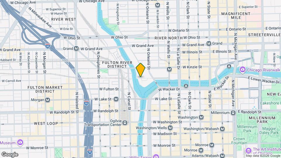 281 W Wolf Point Plaza Mapa y Detalles de la Ubicación