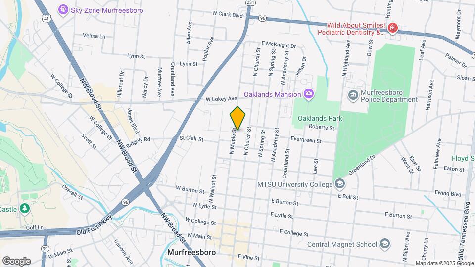 710 N Maple St Map and Location Details