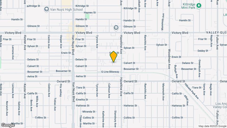14139 Calvert St Mapa y Detalles de la Ubicación