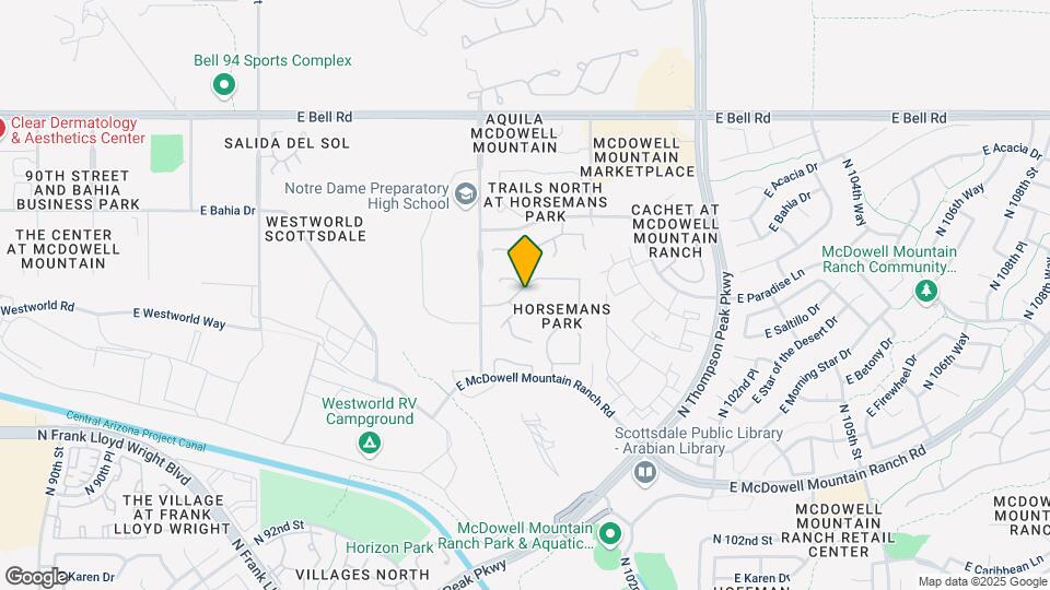 9831 E Rosemary Ln Map and Location Details