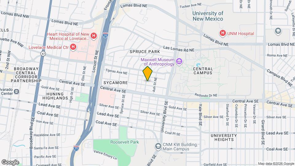 University Studio Apartments Map and Location Details
