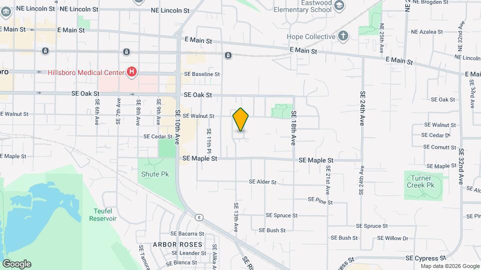 1365 SE Cedar St Map and Location Details