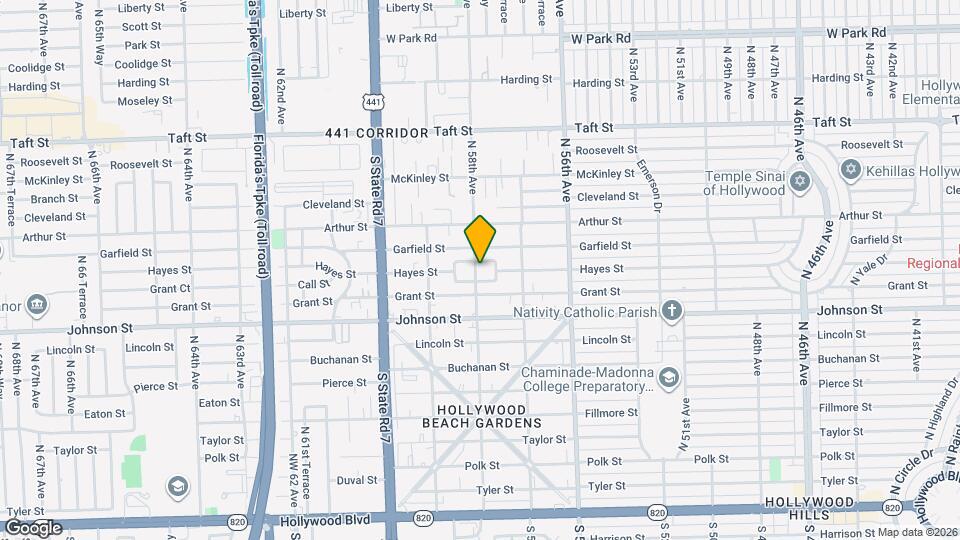 1101 N 58th Ave Map and Location Details