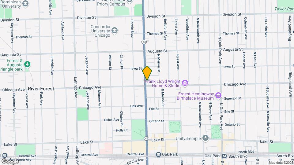 809 N Harlem Ave, Unit 2S Map and Location Details