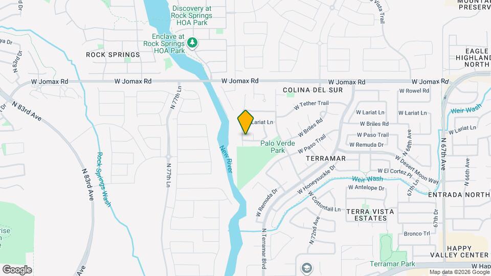 26237 N 74th Ln Map and Location Details