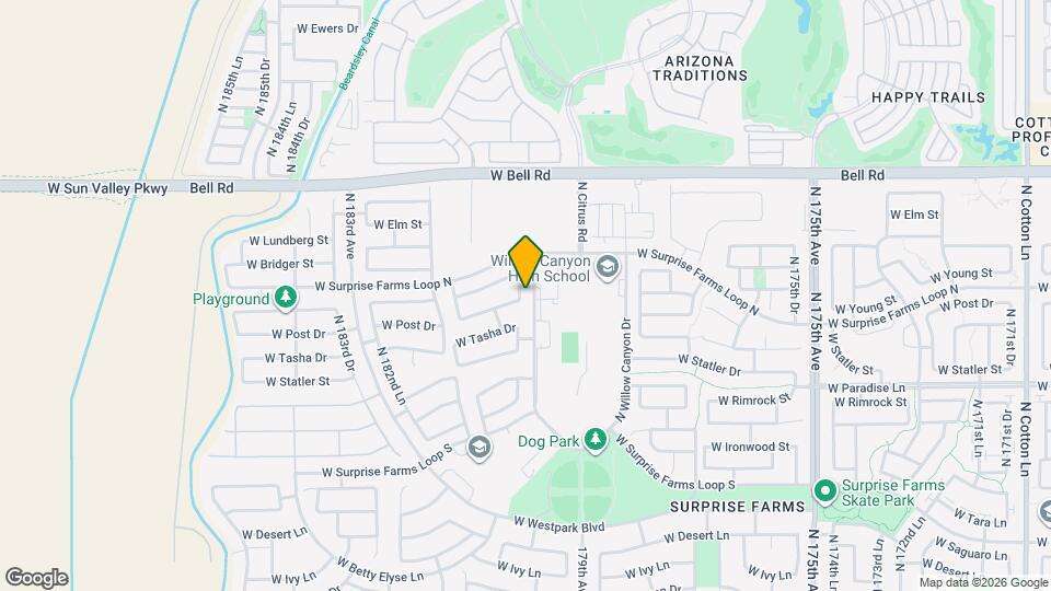 16551 N 180th Dr Map and Location Details