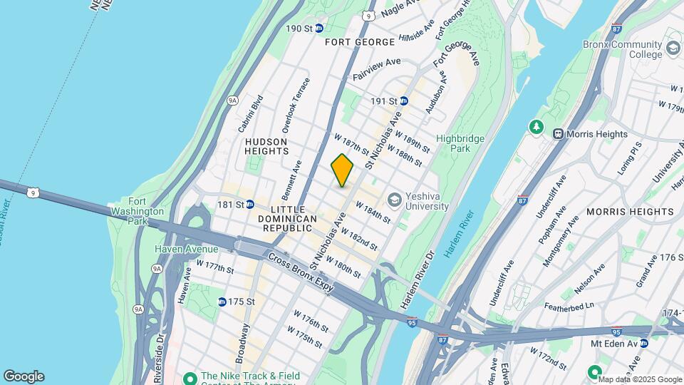 603 W 184th St Mapa y Detalles de la Ubicación