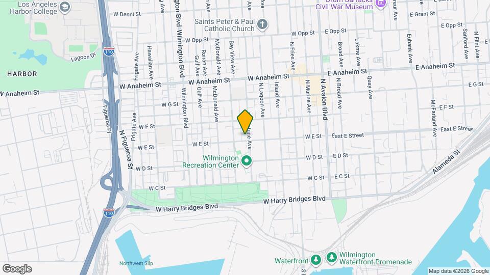 605 W E St, Unit 4 Map and Location Details