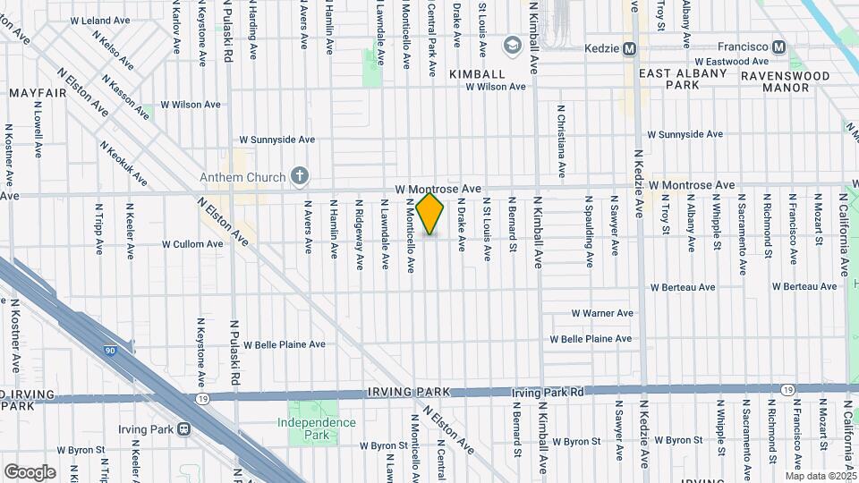 3608 W Cullom Ave Map and Location Details