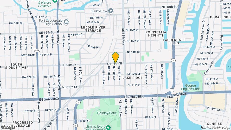 1240 NE 13th Ave Map and Location Details