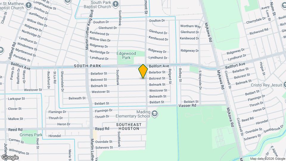 5874 Belcrest St Map and Location Details