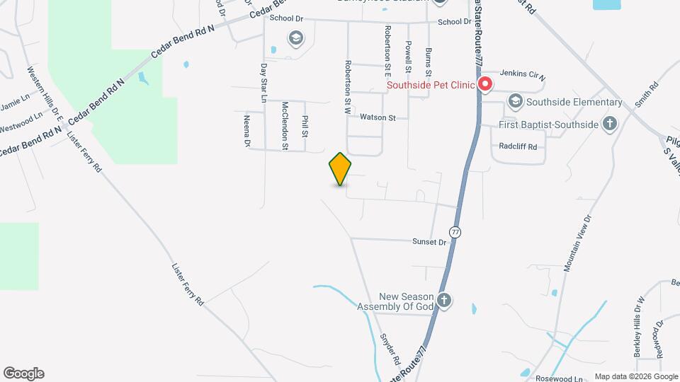 2840 Shady Ln W Map and Location Details