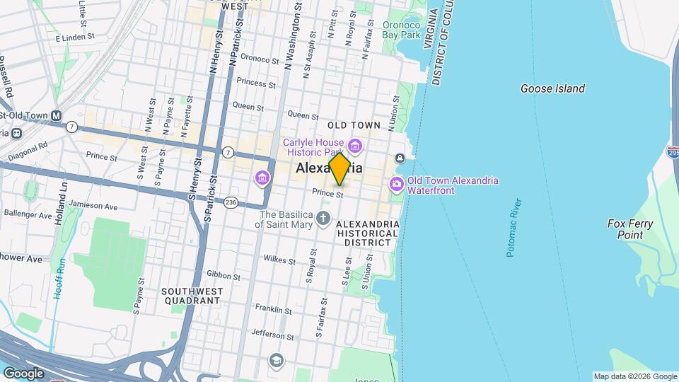 137 S Fairfax St Mapa y Detalles de la Ubicación