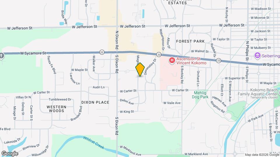 320 Magnolia Dr Map and Location Details