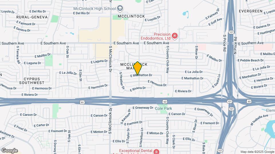 1849 E Manhatton Dr Map and Location Details