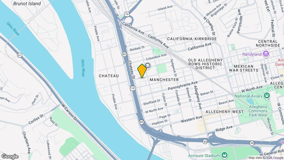 1419 N Franklin St, Unit 1 Map and Location Details