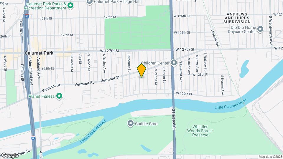 12831 S Morgan St Map and Location Details