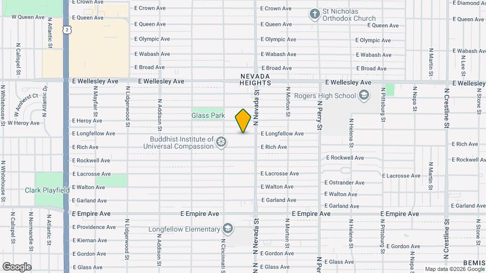 908 E Longfellow Ave Map and Location Details
