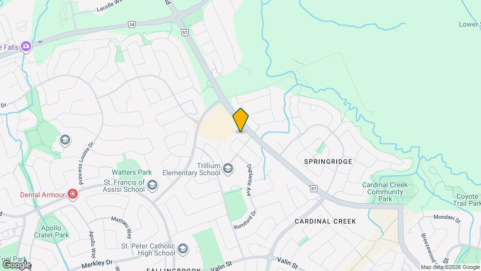 1479 Lynx Crescent Map and Location Details