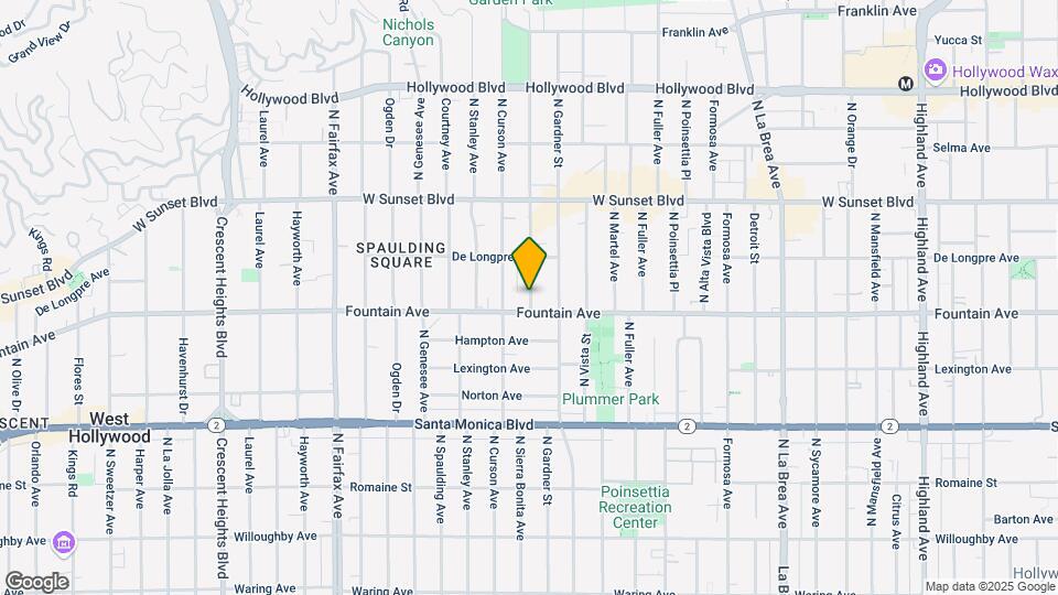 1325 N Sierra Bonita Ave Map and Location Details