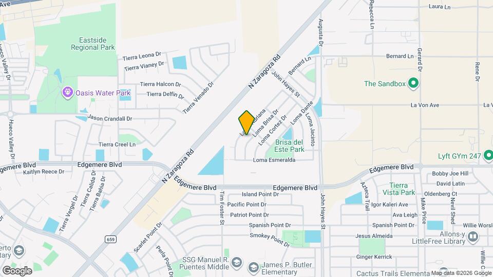 3745 Loma Brisa Dr Map and Location Details