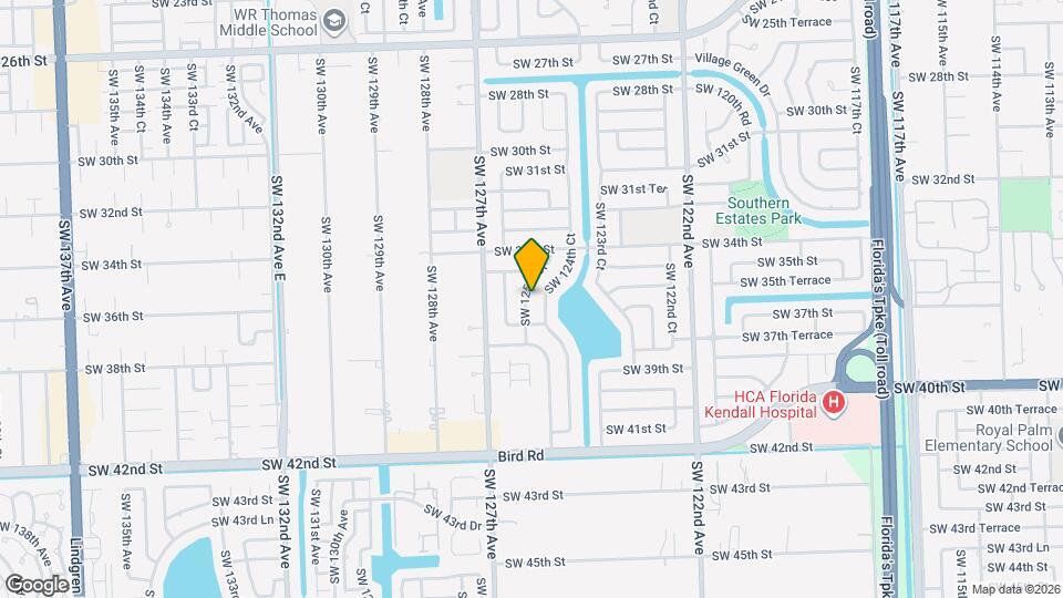3541 SW 125th Ct Map and Location Details
