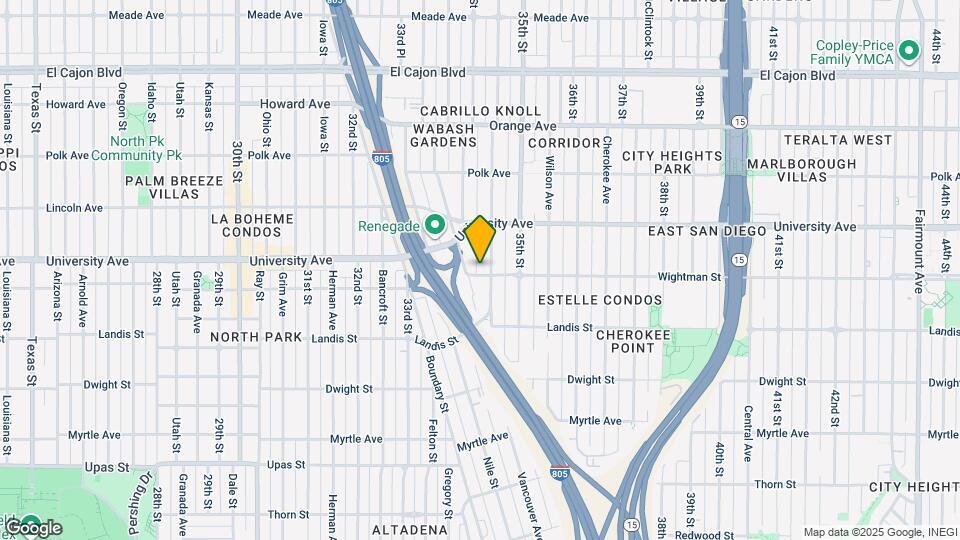 3430 Wightman St Map and Location Details
