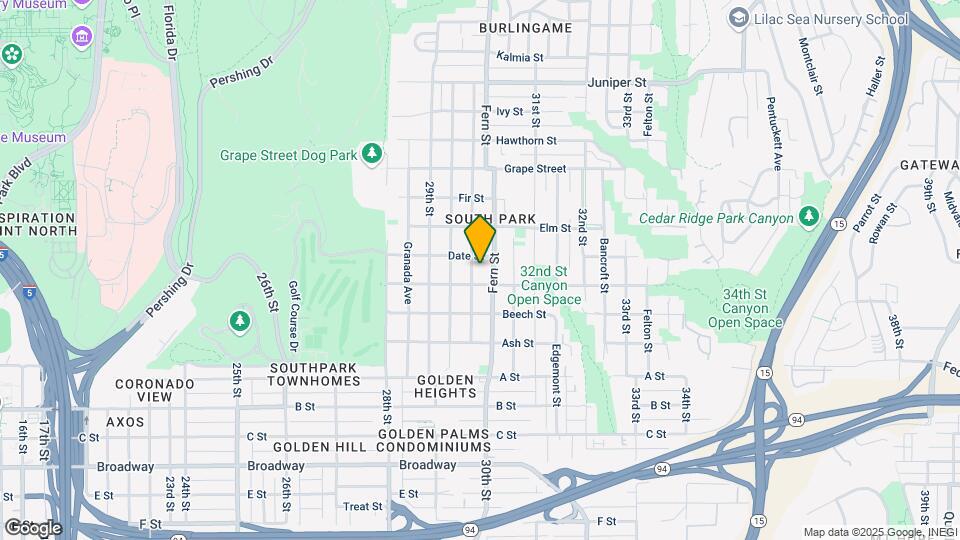 1625 30th St Map and Location Details