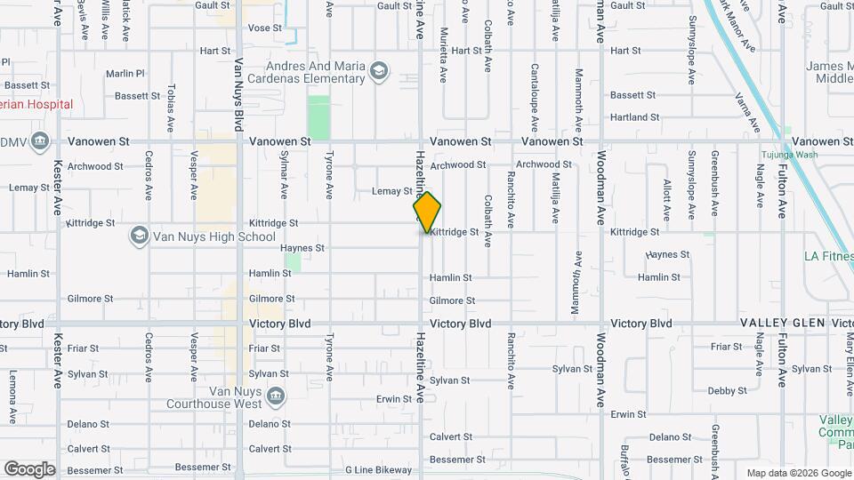 6546 Hazeltine Ave, Unit 6546 Map and Location Details