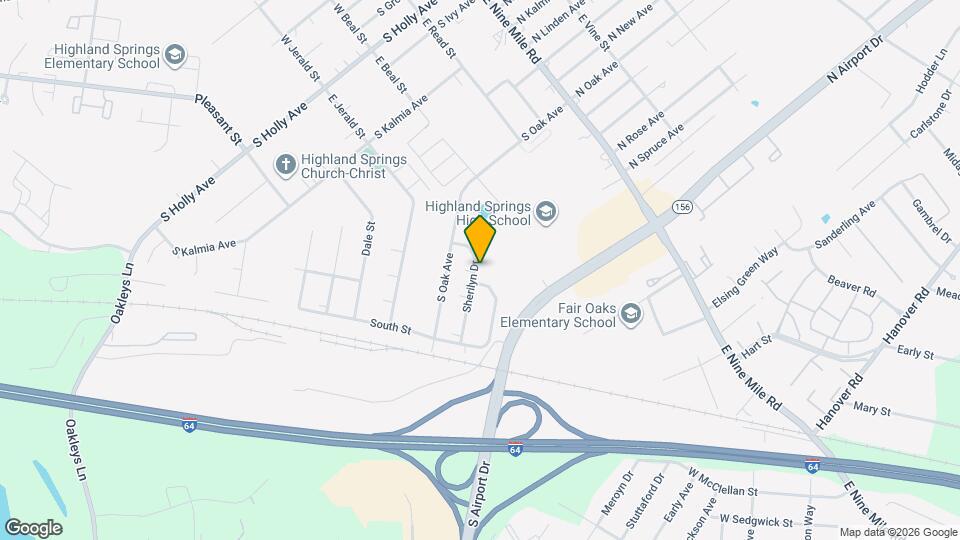 411 Sherilyn Dr Map and Location Details