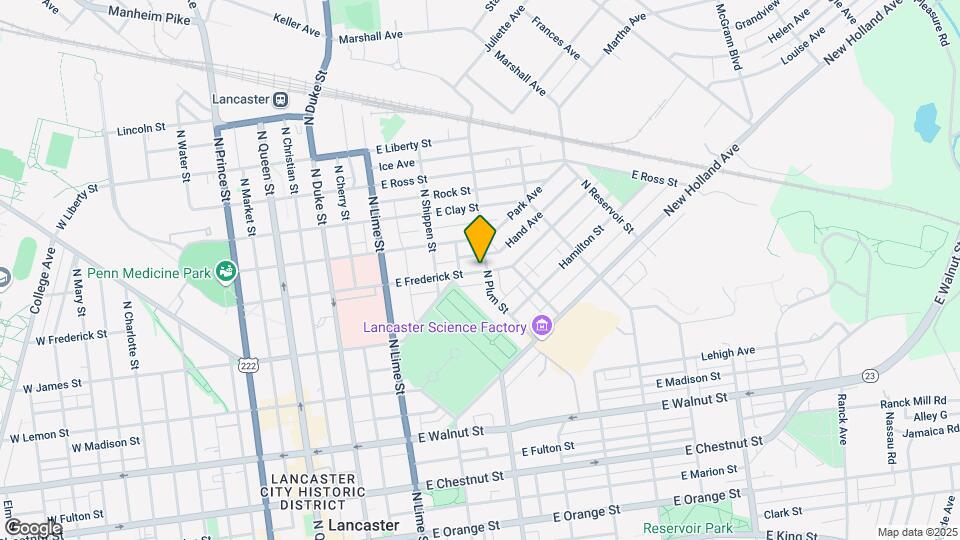 602 N Plum St Map and Location Details