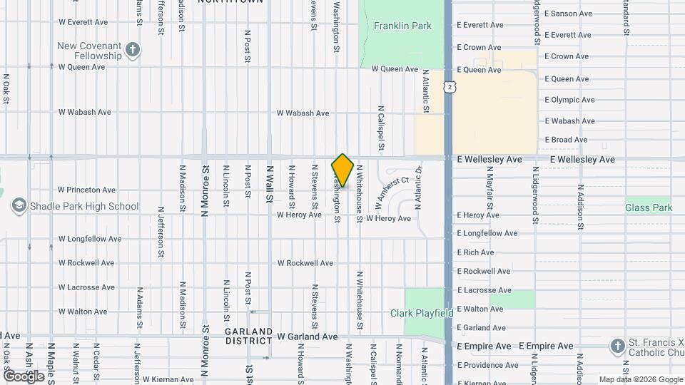 4428 N Washington St Map and Location Details