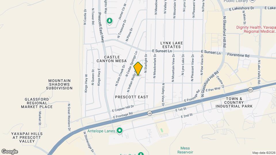 2930 N Superstition Ln Map and Location Details