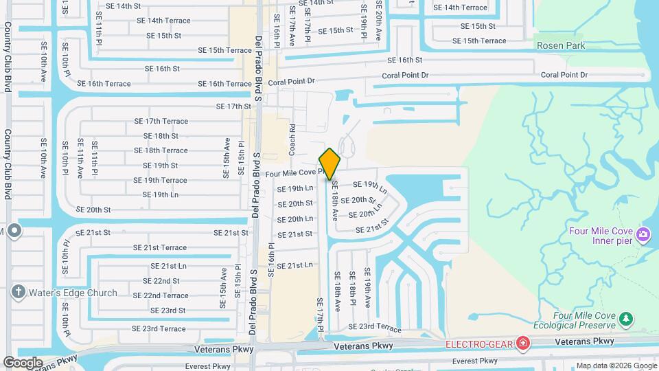 1926 SE 18th Ave Map and Location Details