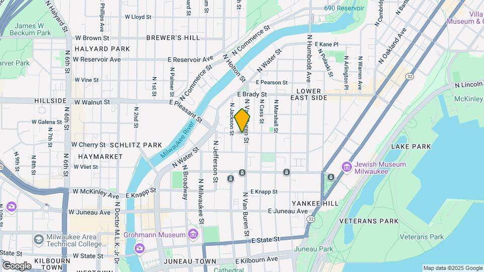 1543-1545 N Van Buren St Map and Location Details