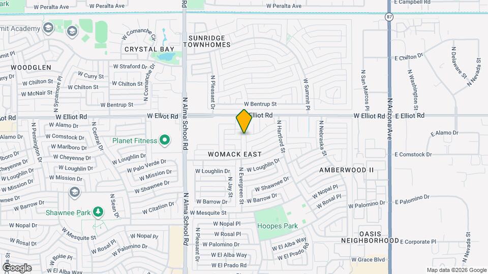 2813 N Evergreen St Map and Location Details