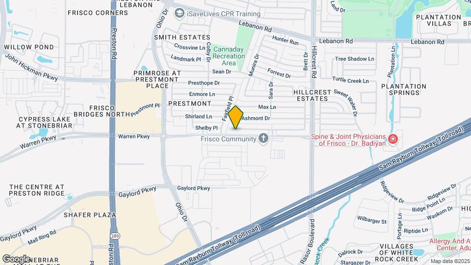 9817 Belfort Dr Map and Location Details