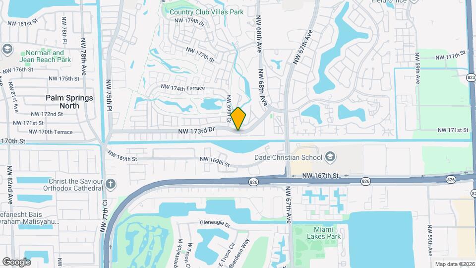 7070 NW 173rd Dr Map and Location Details