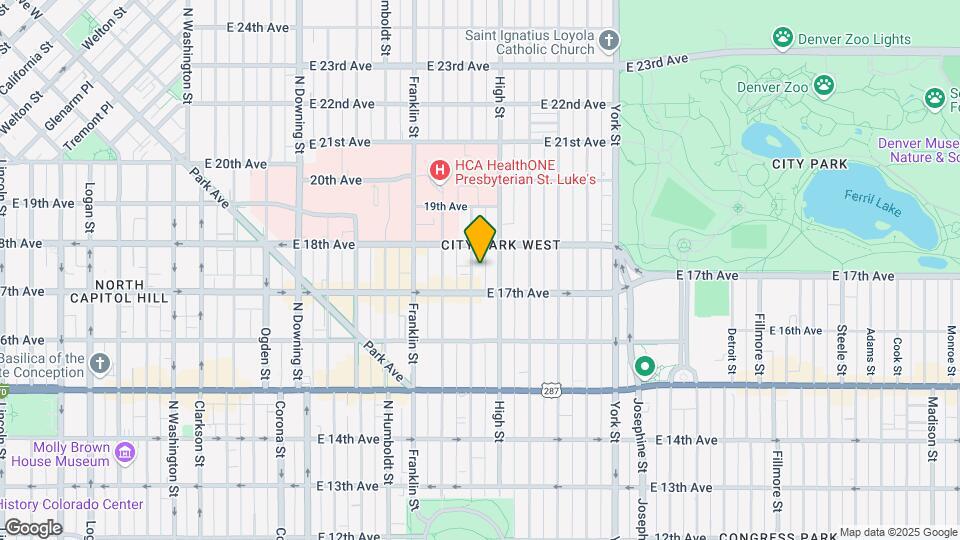 1746 N Williams St Map and Location Details