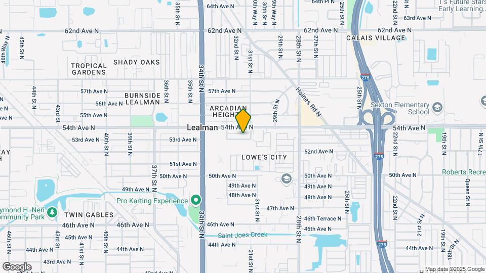 3161 53rd Ave N Map and Location Details