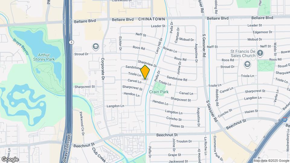 9202 Carvel Ln Map and Location Details