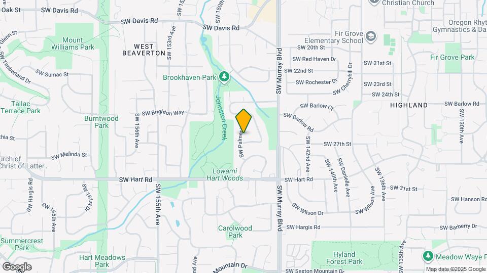 7120 SW Palmer Way Map and Location Details