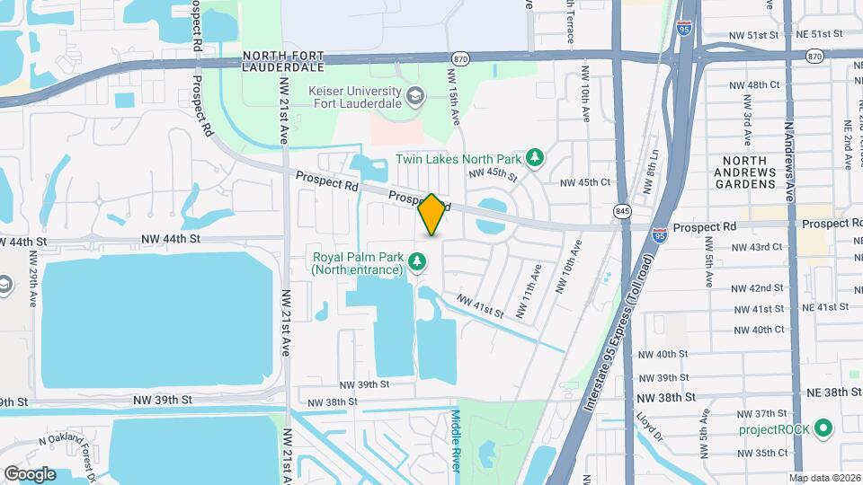 1650 NW 43rd St Map and Location Details