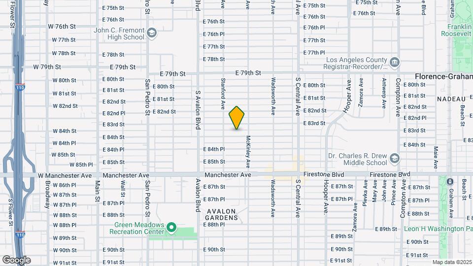 731 E 84th St Map and Location Details