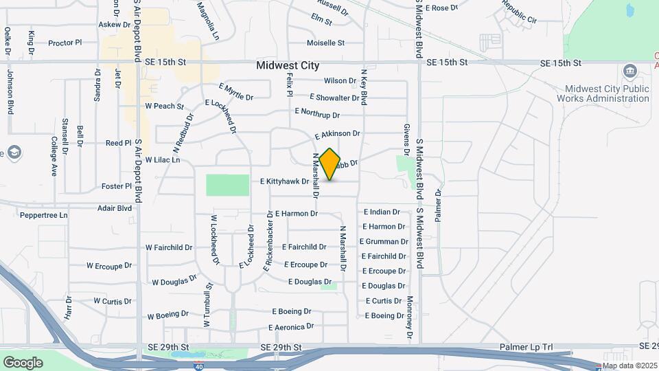 308 E Kittyhawk Dr Map and Location Details