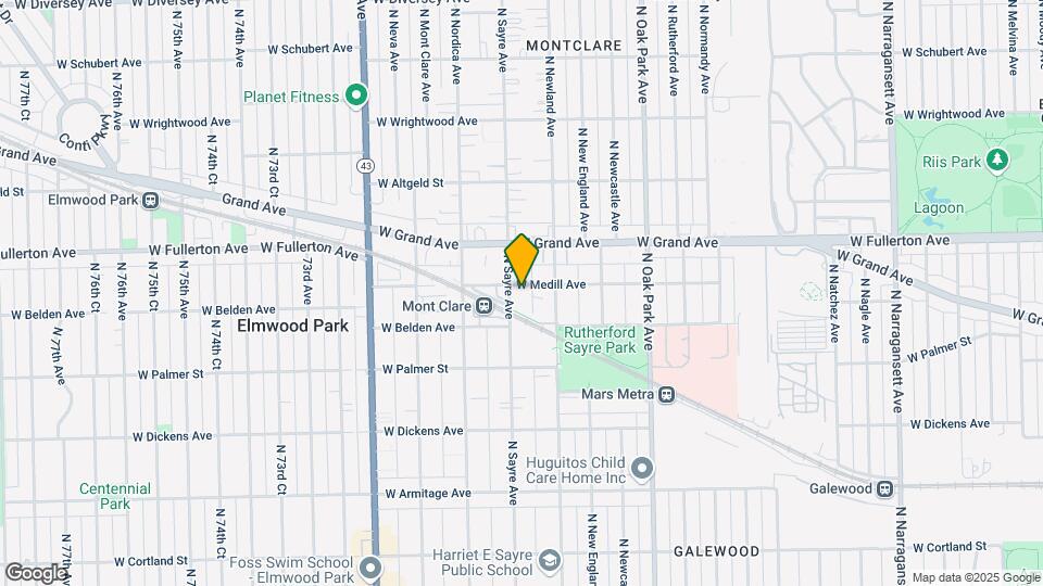 2331 N Sayre Ave Map and Location Details