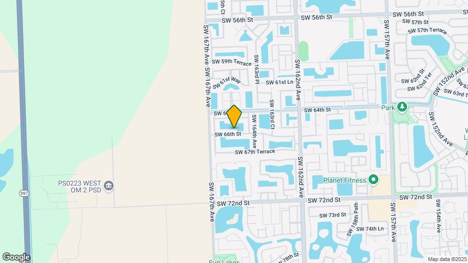 16493 SW 66th St Map and Location Details